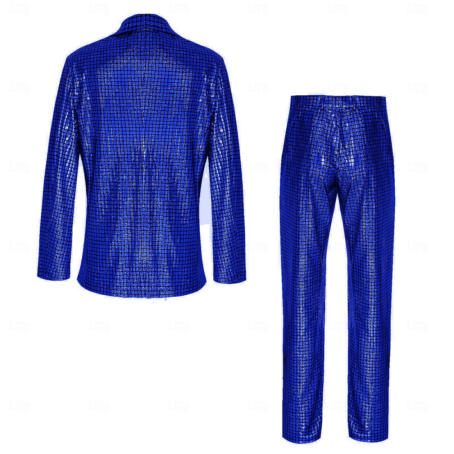 disco 1980erne Bukser Drakter Dresser & Blazere Disk Paljetter Herre Karnevalskostyme Maskerade Ytelse Fest Klubb Voksne Frakk Bukser Alle årstider 2025 - $57.99 –P17