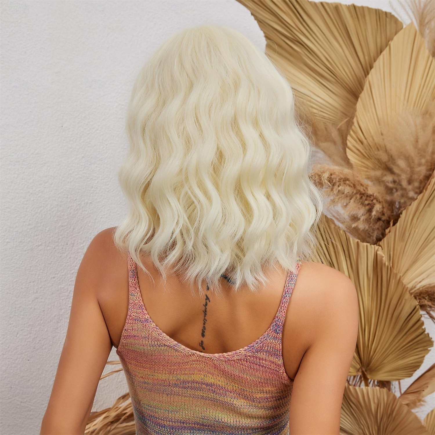 Synthetische pruiken Uniformen carrière Kostuums Prinses Gekruld Golvend Middelste stuk Gelaagd kapsel Machinegemaakt Pruik 35.6 cm Goudroze Synthetisch haar Dames Cosplay Feest Modieus Blond 2025 - $24.99 –P1