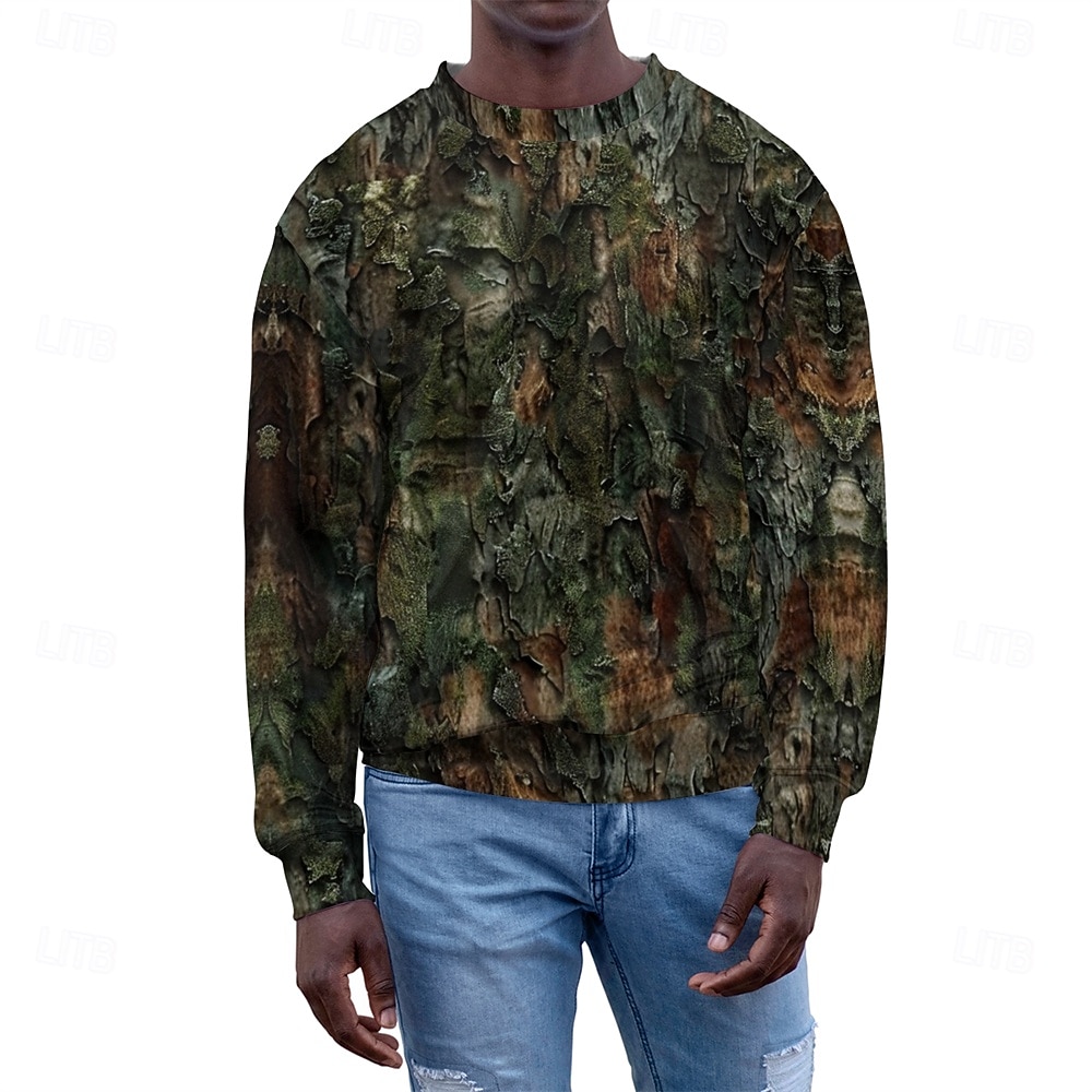 Men's Graphic Camo / Camouflage Sweatshirts Golf Pullover Sweatshirt Long Sleeve Sweatshirt Hooded Vacation Cool Daily Print Vacation Sports Outdoor Going out Printing Winter Spring &  Fall 2026 - $30.99 –P3