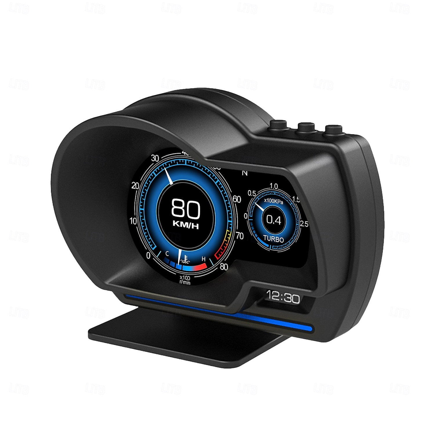 Car Head-Up Display OBD2&GPS Smart Car HUD Gauge Digital Odometer Security Alarm Water Temperature Alarm 2025 - $114.99 –P9