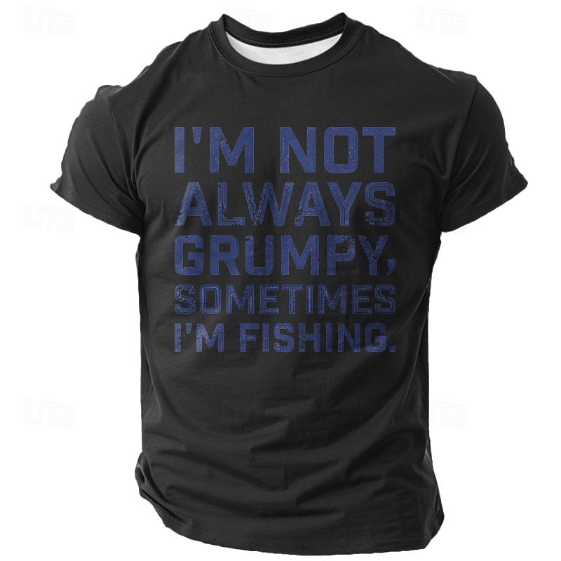Herr Text T-shirt Kortärmad T-shirt 3D-tryck Rund hals Skjorta Mode Fritids- Gata Utomhussport Ljusblå Svart Vit Sommar Vår Kläder S M L XL XXL XXXL 2025 - $15.99 –P3