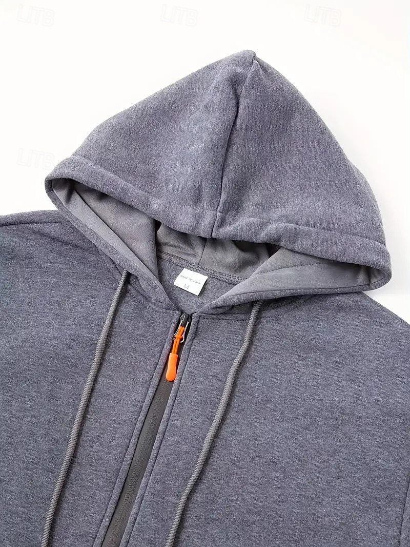 Per uomo Felpa con cappuccio Felpa con cappuccio a zip intera Felpa con cappuccio tattica Nero Blu marino Blu Cachi Grigio scuro Con cappuccio Liscio Sportivo Giornaliero Per eventi Streetwear del 2025 a $25.99 –P2