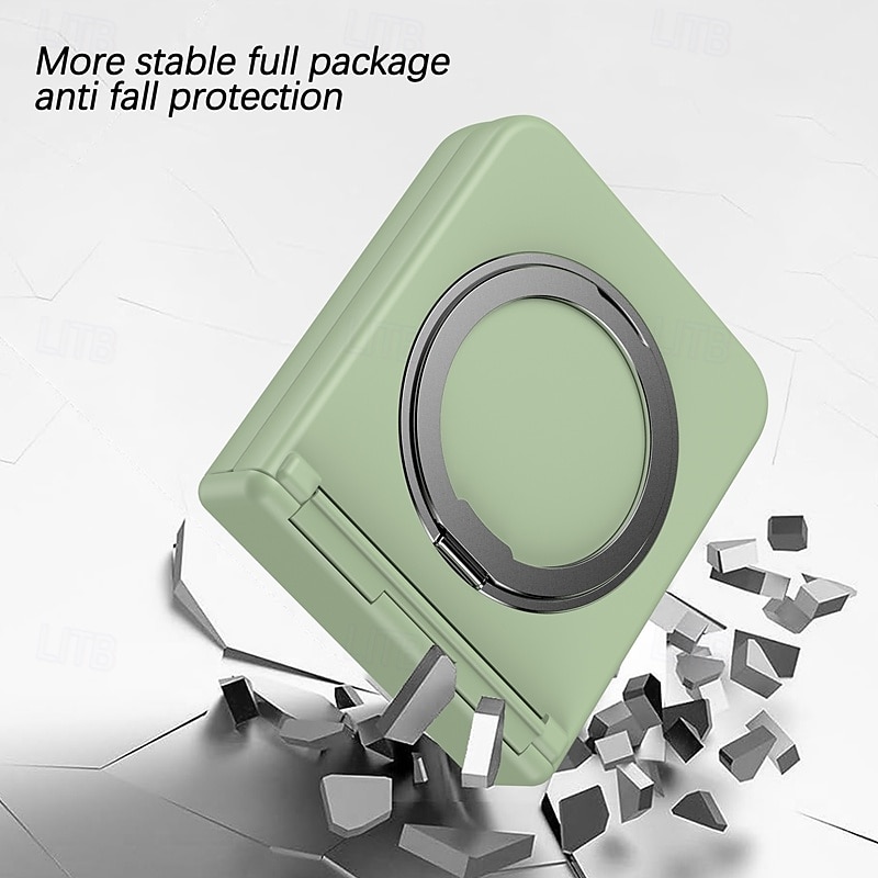 Phone Case For Samsung Galaxy Z Flip 7 Z Flip 6 Z Flip 5 Z Flip 4 Z Flip 3 Back Cover with Stand Holder Magnetic Support Wireless Charging Retro TPU PC 2025 - $24.99 –P5