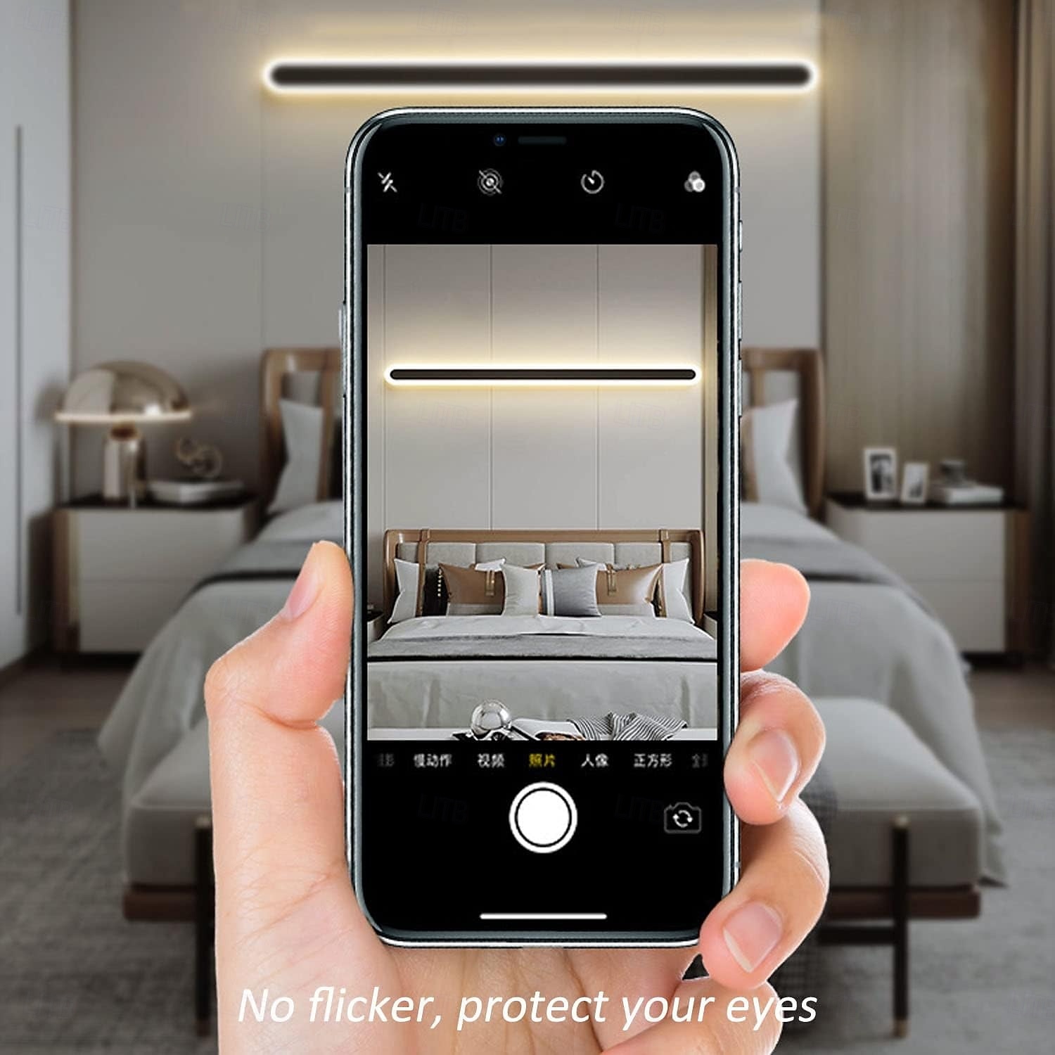 Modern Outdoor Waterproof LED Wall Sconce 15.7-70inch Color Light Optional IP65 Black Acrylic Wall Light Fixture Frosted Elegant Rust Proof AC85-265V 2025 - $49.99 –P5