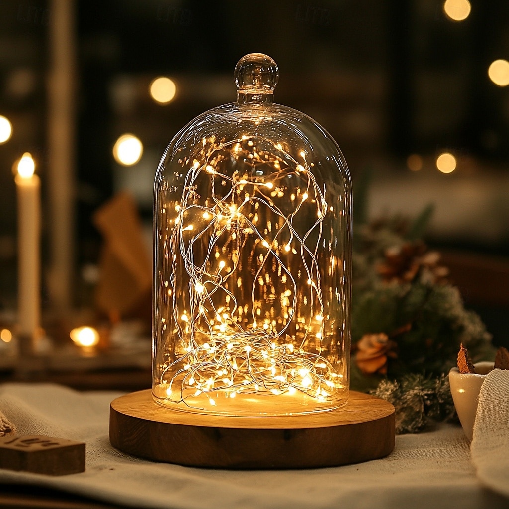 30 pakker led fe string lys 2m 20 led kobbertråd lys til bryllup dekorasjon juletre bryllupsfest gave knapp batteri 2025 - $7.99 –P8