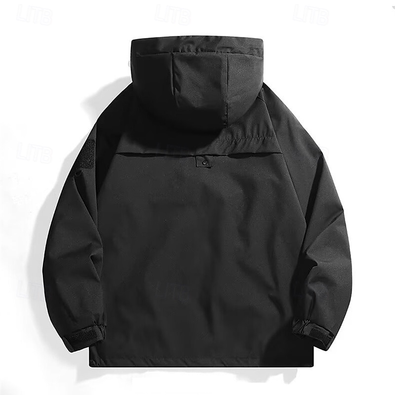 Voor heren Softshell jas Wandeljack Buitenshuis Winddicht Waterbestendig Windjack Reizen Zwart Paars Bruin Groen Khaki 2025 - $35.99 –P10