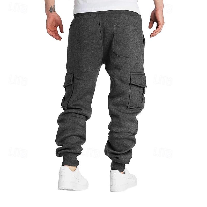 Men's Joggers Sweatpants Running Pants Athletic Pants Track Pants Pocket Elastic Waistband Pants / Trousers Indoor Outdoor Sports & Outdoor Fall Winter Thermal Warm Soft Marathon Workout Walking 2026 - $20.99 –P7