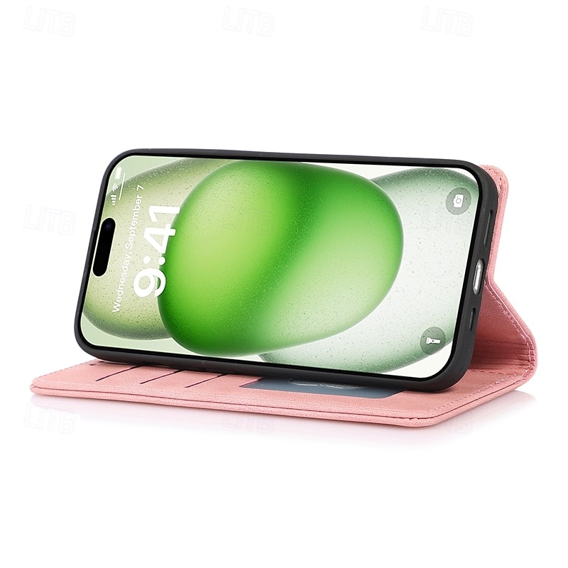 telefono Custodia Per iPhone 17 Pro Max 17 Air 16 15 14 Pro Max Plus 13 12 11 Pro Max Mini Copertura Posteriore con Supporto Magnetico Slot per Carte Retrò TPU Pelle PU del 2025 a $12.99 –P4