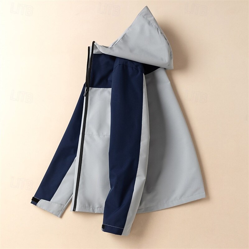 Hombre Chaqueta Softshell Chaqueta para senderismo Al aire libre Resistente al Viento Secado rápido Chaqueta ligera Chaqueta cortavientos Viaje Gris oscuro Negro Rojo Azul Marino Azul 2025 - $45.59 –P15