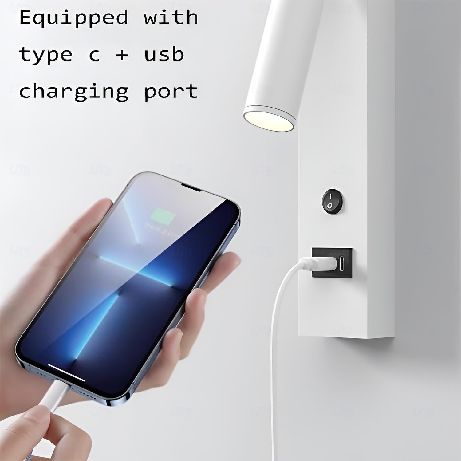 LED Wall Sconce with USB Charging Port Wall Mounted Reading Lamp Bedside Button Switch Wall Lighting Indoor Wall Lights 2025 - $74.99 –P4