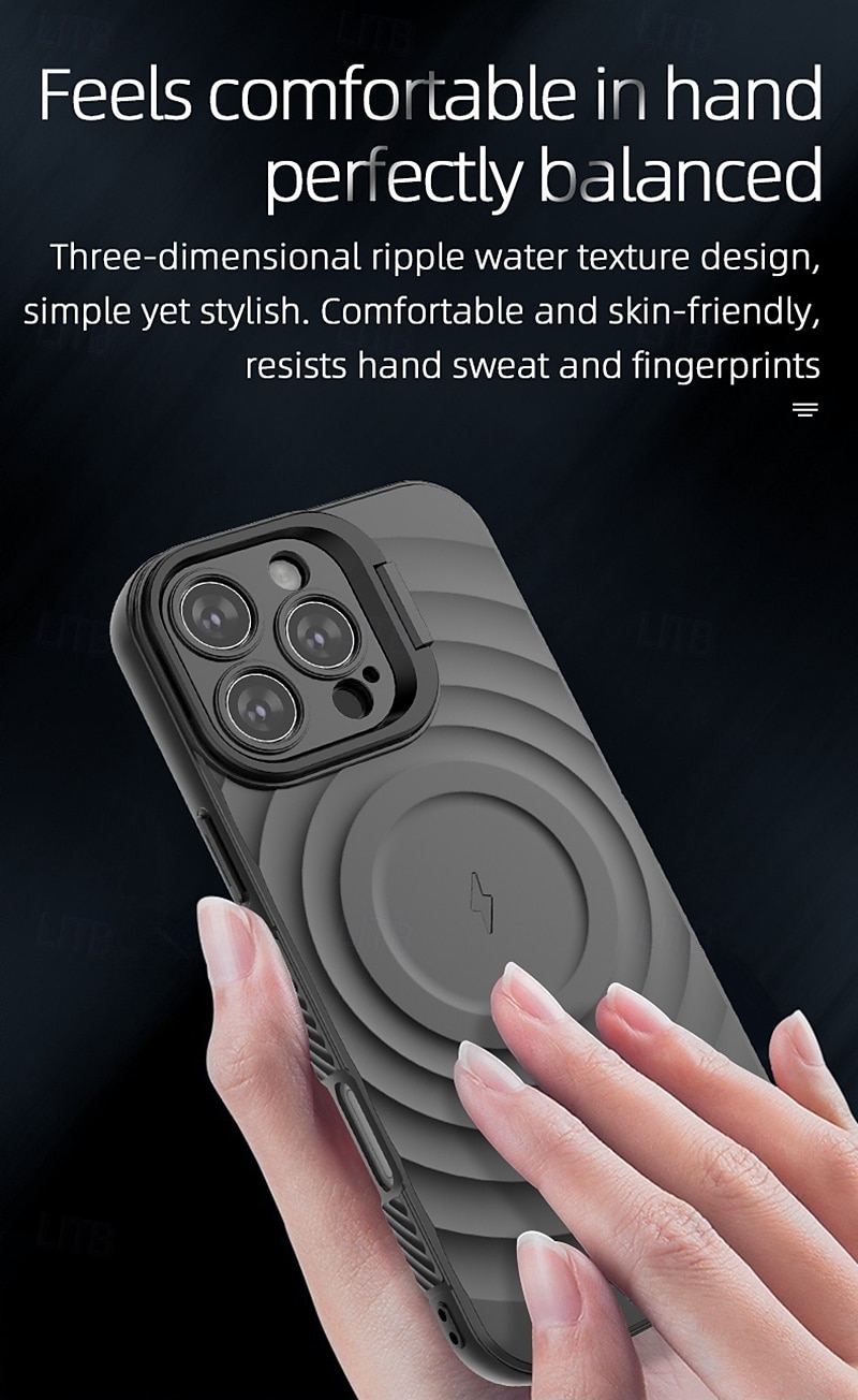 2025年 電話 ケース 用途 iPhone 17 Pro Max 17 Air 16 15 14 Pro Max Plus 13 Pro Max 磁気吸着ケース スタンド付き ワイヤレス充電をサポート 耐衝撃 TPU PC  コレクション – $9.99 –P6