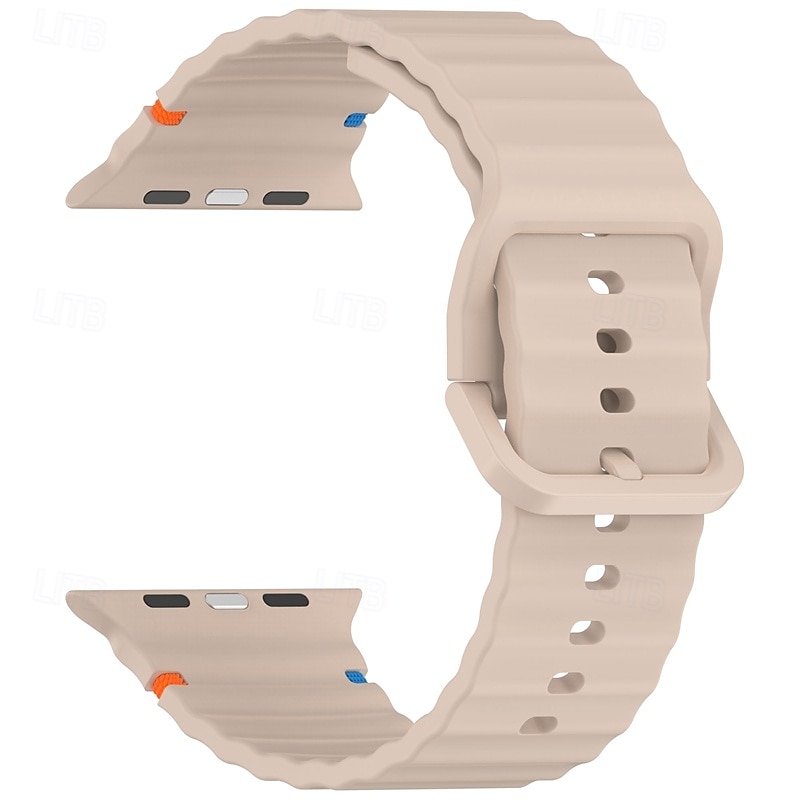 Sportszíj Kompatibilis valamivel Apple Watch óraszíj 38mm 40mm 41mm 42mm 44mm 45mm 49mm Elasztikus Állítható Szilikon Csere óraszíj mert iwatch Ultra 2 Series 9 8 7 SE 6 5 4 3 2 1 2025 - $10.99 –P4