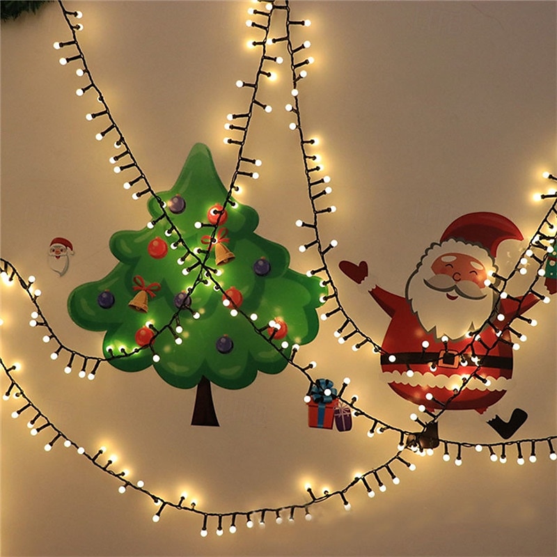 vanntette led fe string lights 5m/10m julelys dc31v eu/us/au/uk plug led string lights for outdoor  & innendørs innredning 2025 - $44.99 –P10