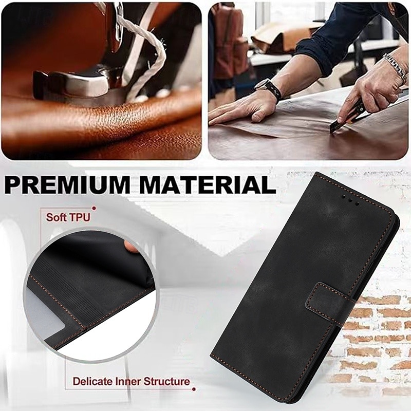 Phone Case For S23 Ultra Plus S22 S21 Plus Ultra S21 FE A53 A33 A52 A42 A32 S20 FE S25 Ultra Wallet Case with Stand Holder with Wrist Strap Card Slot Retro PU Leather 2025 - $15.99 –P8