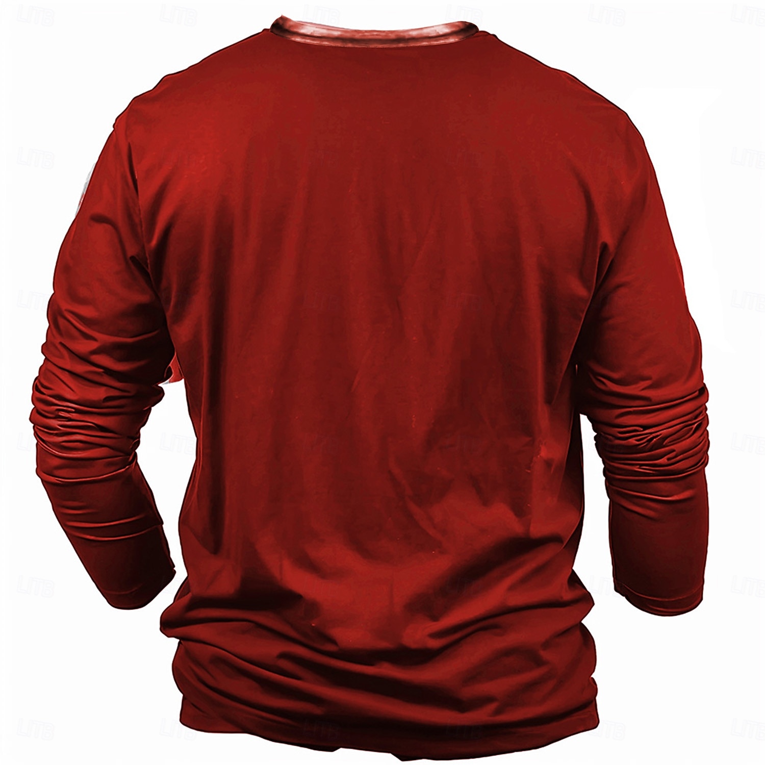 karácsonyi férfi mézeskalács férfi Henley póló levél betűk mézeskalács férfi levél nyomtatott divat divat napi 3d nyomtatás Henley hosszú ujjú utcai hétköznapi piros sötétkék szürke hosszú ujjú 2025 - $24.99 –P2