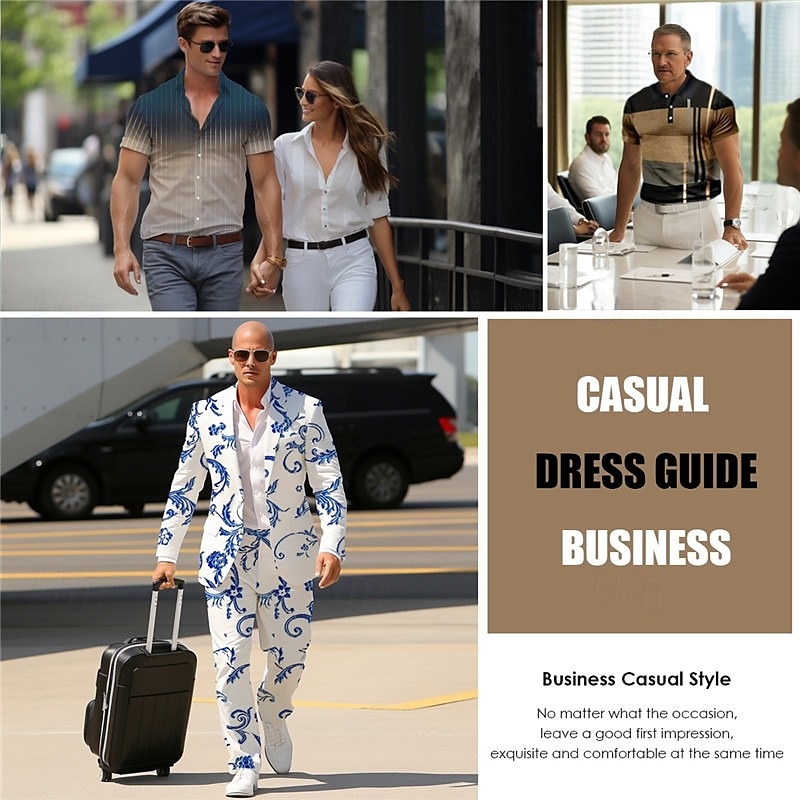 Men's Shirt Dress Shirt Letter Printed Street Wear to work White Long Sleeve Turndown Spring & Summer Clothing Apparel Print 2025 - $25.99 –P2