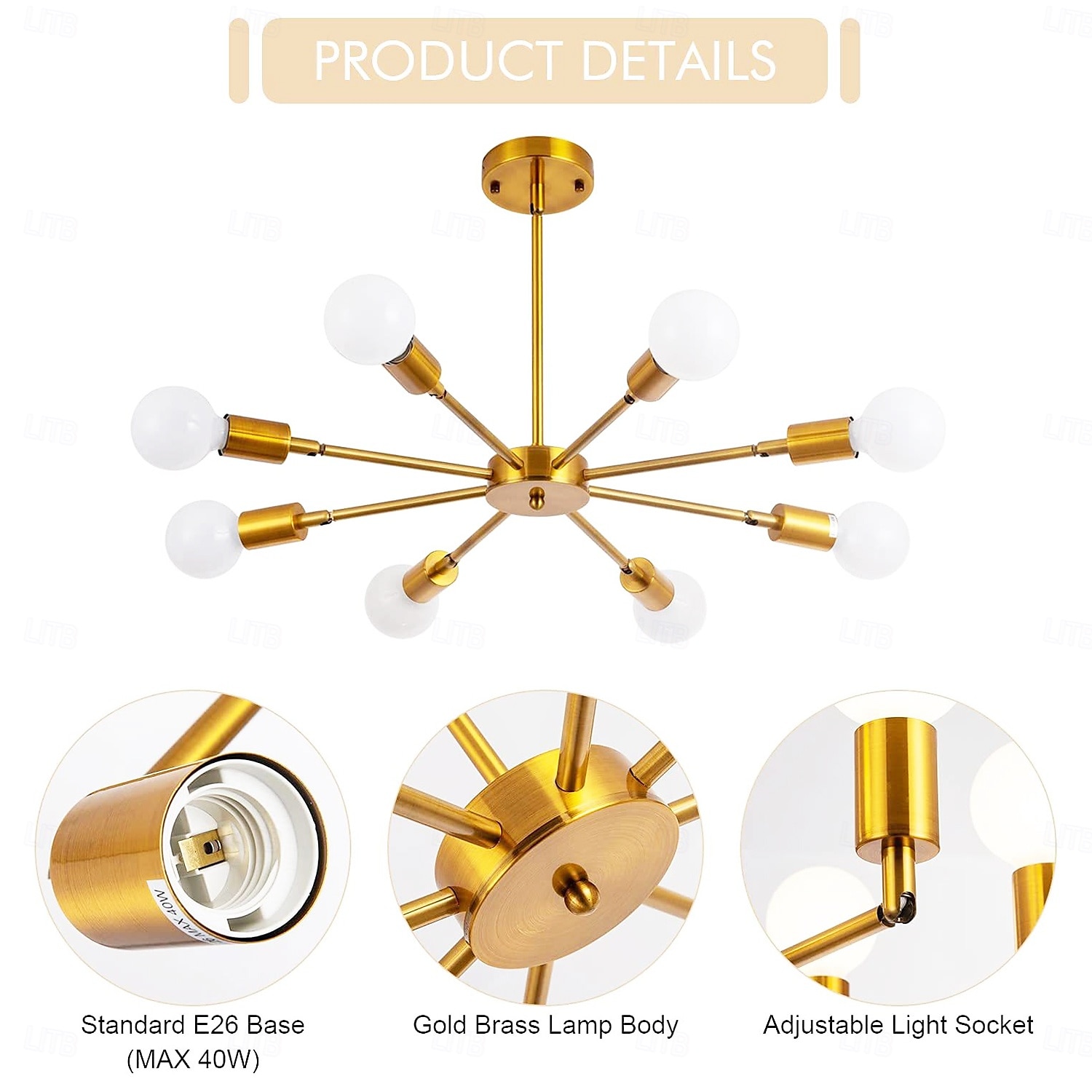 Industrial Pendant Light Restaurant Pendant Light Universal Joint Head Adjustable Rotating Bulb Socket Industrial Retro Ceiling Light Fixture Height Adjustable 85-265V 2025 - $53.13 –P3