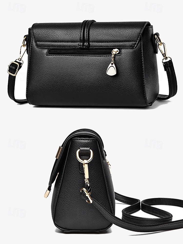 Women's Faux Leather Crossbody Bags in Black and Burgundy – Elegant Shoulder Bags for Everyday Use and Special Occasions 2025 - $34.99 –P5