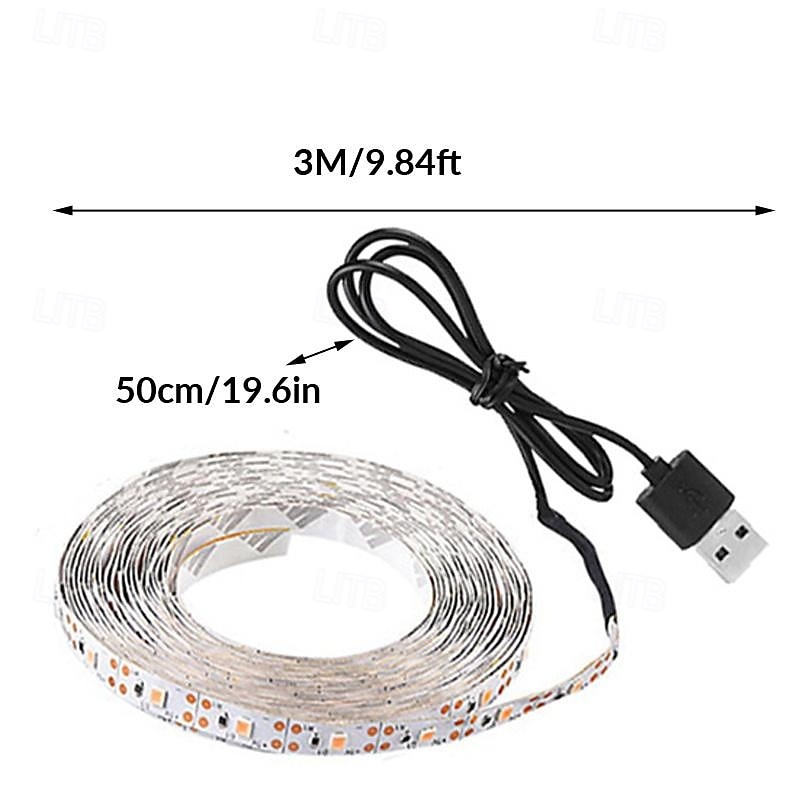 striscia led per coltivazione usb 5v spettro completo coltiva luce luce succulenta per fiori e piantine del 2025 a $6.49 –P8