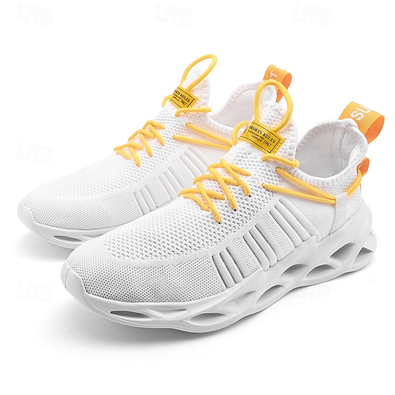 scarpe da corsa traspiranti da uomo verde neon – scarpe sportive leggere con suola ammortizzata per sport e attività all'aperto del 2025 a $46.99 –P8