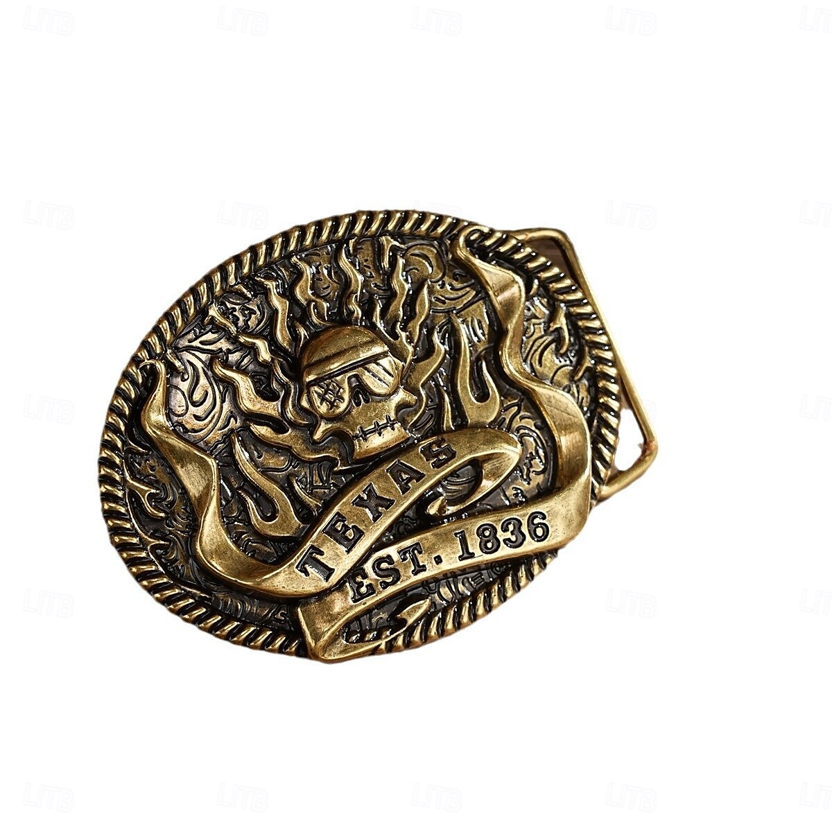 Per uomo Fibbia della cintura Con fibbia Argento Bronzo Lega Stile vintage Retrò vintage Fantasma Texas Giornaliero Celebrazioni religiose del 2025 a $10.99 –P5