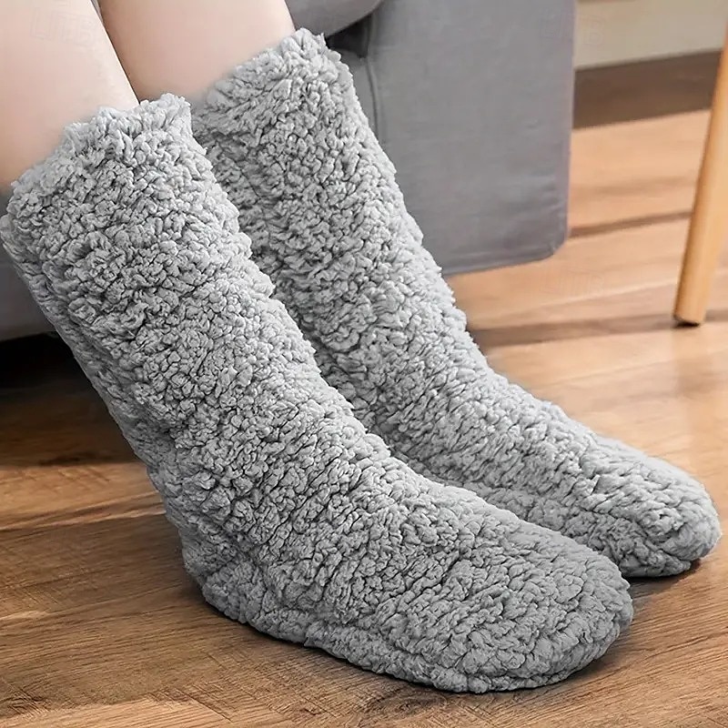 calzini pantofola calzini invernali di natale per le donne calzini per le donne calzini soffici scaldamuscoli invernali legsleeve del 2025 a $15.49 –P2