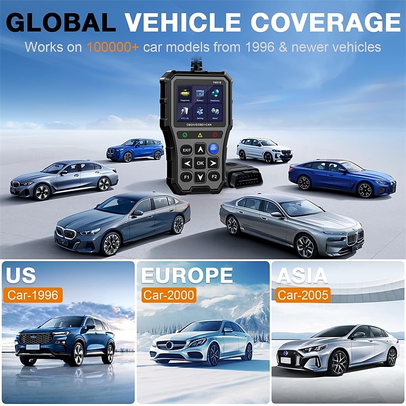 2025年 車用 OBD2 スキャナー バッテリー テスター カラー スクリーン コード リーダー 簡単セットアップ エンジン障害ライトをクリア 診断スキャン ツール 電圧読み取り  コレクション – $77.99 –P5