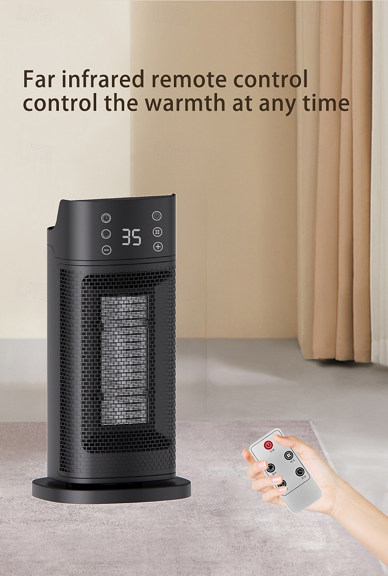 elemento riscaldante ptc mini ventilatore portatile riscaldatori per inverno casa telecomando riscaldatore elettrico ventilatore del 2025 a $102.99 –P4