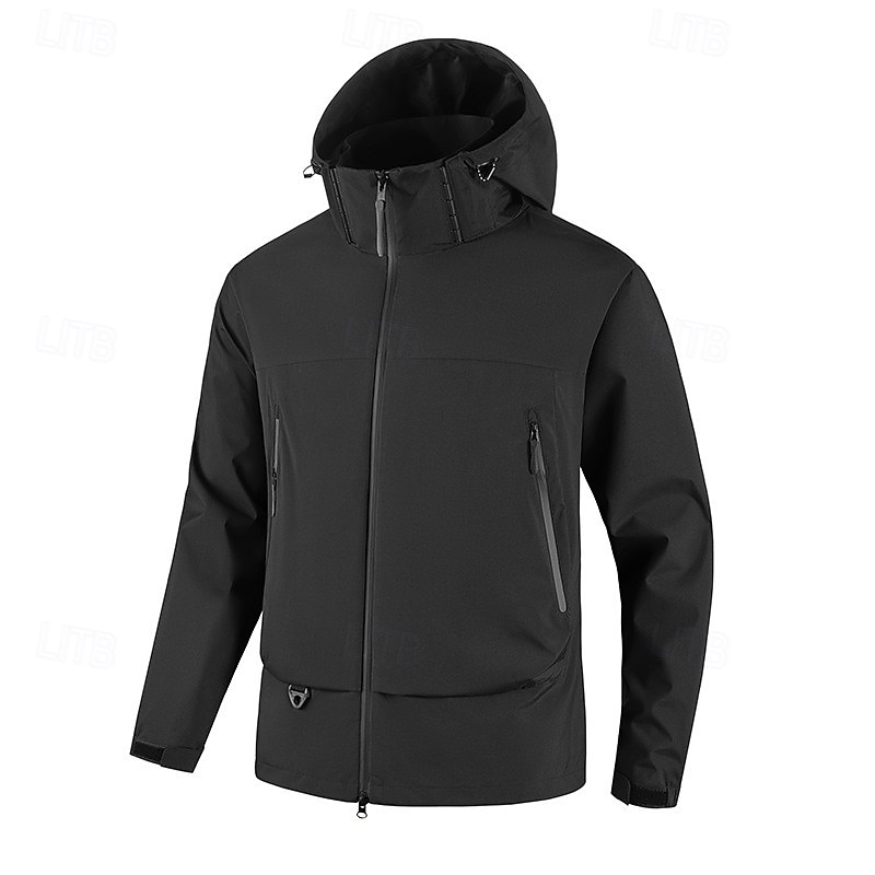 Homens Jaqueta de Trilha Inverno Ao ar livre Prova-de-Água A Prova de Vento Zíper Frontal Jaqueta leve Zip Completo Campismo / Escursão / Espeleologismo Preto Branco Laranja Verde de 2025 por $55.99 –P1