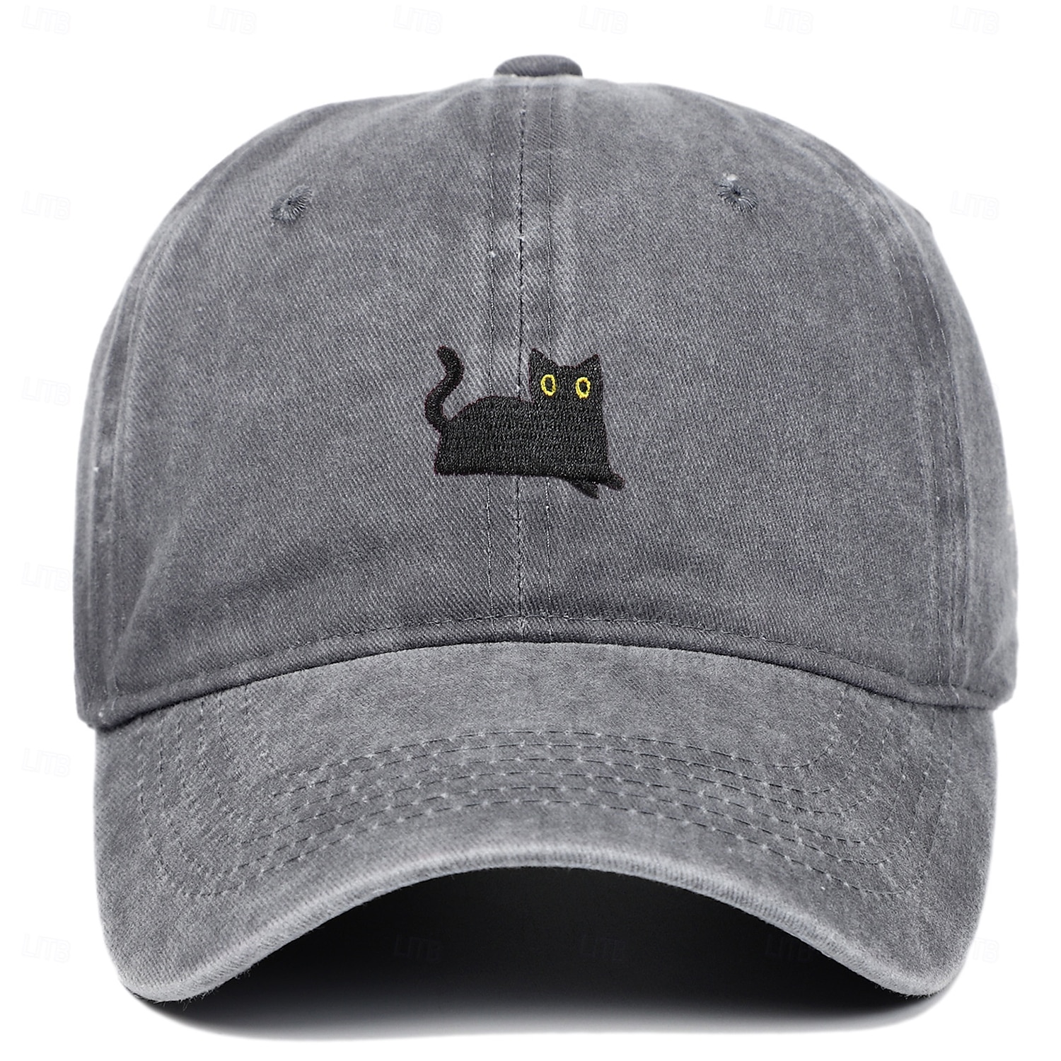 Herr Basebollkeps Solhatt Trucker Hat Vit Mörkgrön Polyester Mode Ledigt Gata Dagligen Katt Justerbara Solskyddskräm Andningsfunktion 2025 - $8.99 –P4