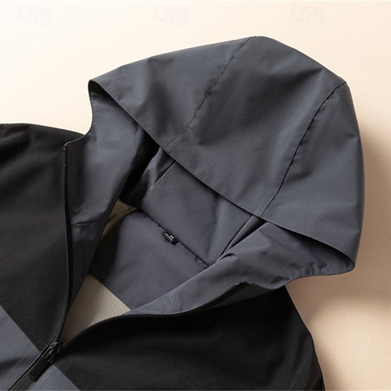 Hombre Chaqueta Softshell Chaqueta para senderismo Al aire libre Resistente al Viento Secado rápido Chaqueta ligera Chaqueta cortavientos Viaje Gris oscuro Negro Rojo Azul Marino Azul 2025 - $45.59 –P7
