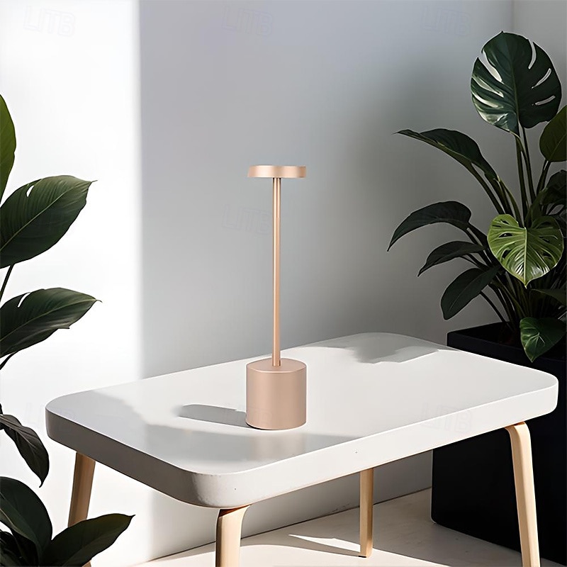 lampe de table sans fil, lampe de bureau à LED alimentée par batterie rechargeable avec 3 niveaux de luminosité, lampe de table d'extérieur à gradation continue pour restaurant, maison, terrasse de 2025 ? $29.99 –P3