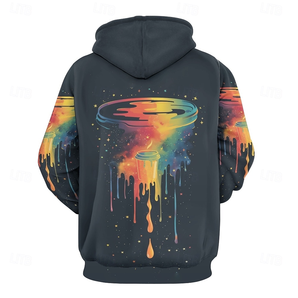Herren Grafik Kapuzensweatshirt Kapuzenshirts Pullover Urlaub Täglich Klassisch Lässig Langarm Mit Kapuze Urlaub Sport im Freien Ausgehen Streetwear Schwarz Drucken Winter Frühling & Herbst Designer 2026 - $31.99 –P2