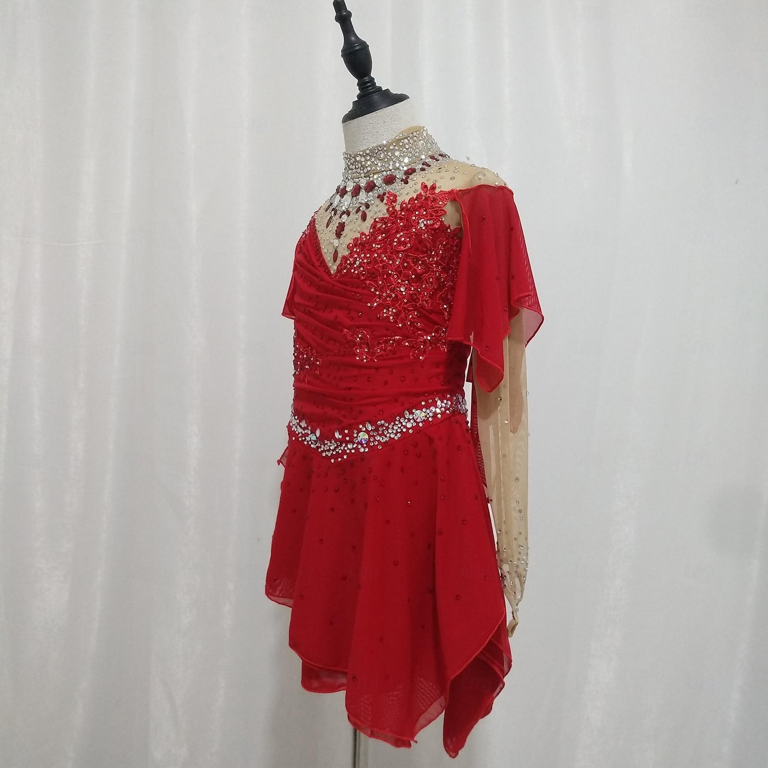 Figure Skating Costumes Artistic Gymnastics Costumes Ice Skating Performance Costumes Rhythmic Gymnastics Performance Costumes Sportswearred 2025 - $257.99 –P5