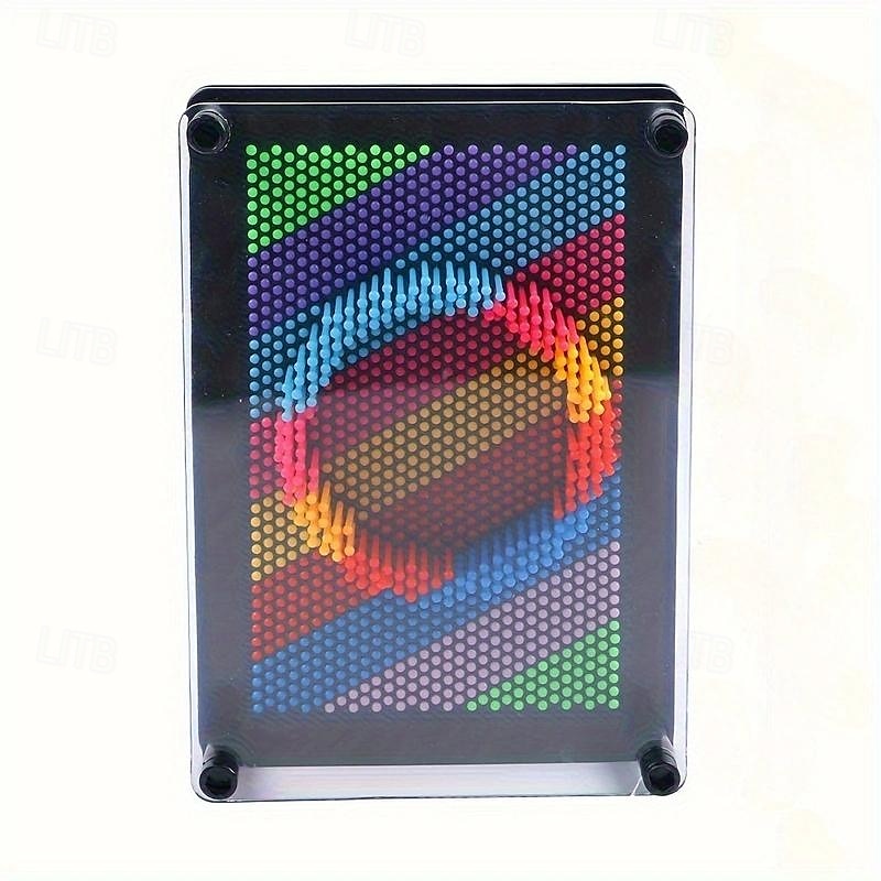 Rainbow 3D Pin Art Board Toy - Sensory Handprint Sculpture for Kids and Adults - Decompression and Creativity Art Sensory Toy - Perfect for Parties, Birthdays, and Christmas Gifts 2025 - $24.99 –P7