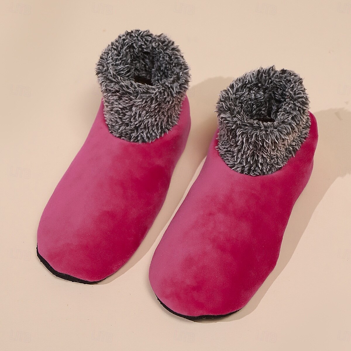 Calcetines térmicos antideslizantes para interiores, calcetines de suelo para mujer, calcetines peludos de invierno para mujer, calcetines gruesos que no se caen para yoga, pilates y baile 2025 - $10.99 –P5