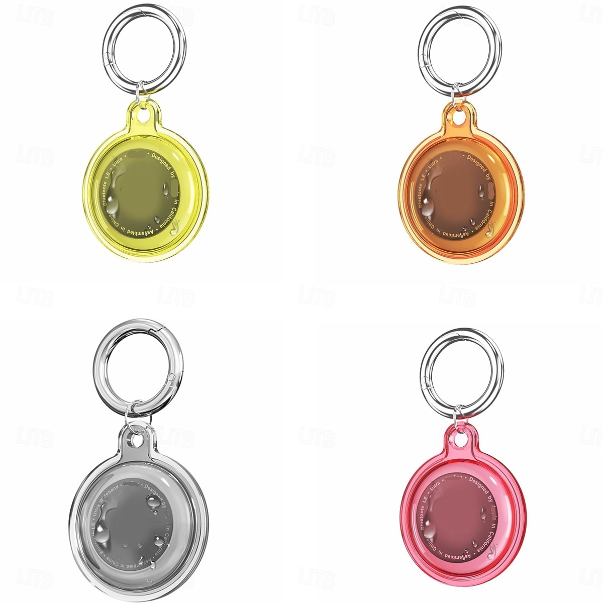 Custodia impermeabile IPX8 per AirTag, confezione da 4 – portachiavi con protezione integrale e anello per Apple AirTag, cover in TPU per animali domestici, portafoglio, bagaglio, chiavi. del 2025 a $10.99 –P3