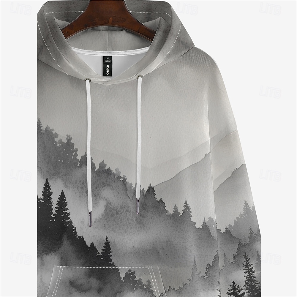 Homens Gráfico Moletom Moletons Férias Diário Manga Longa Com Capuz Férias Esportes Para Noite Branco Estampado Inverno Primavera & Outono Designer de 2025 por $30.99 –P8
