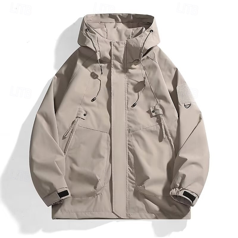 Voor heren Softshell jas Wandeljack Buitenshuis Winddicht Waterbestendig Windjack Reizen Zwart Paars Bruin Groen Khaki 2025 - $35.99 –P3