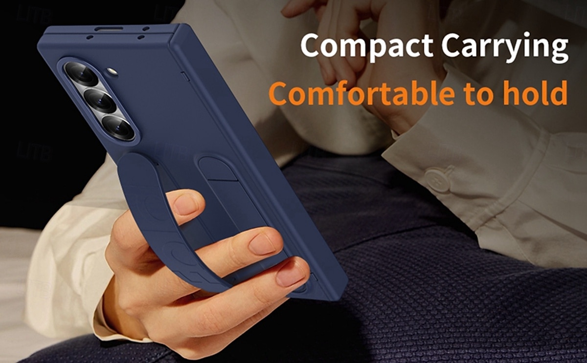 Чехол для телефона Samsung Galaxy Z Fold 6 с подставкой и защитой экрана защита всей поверхности ретро броня PC силикон 2025 - $45.99 –P11