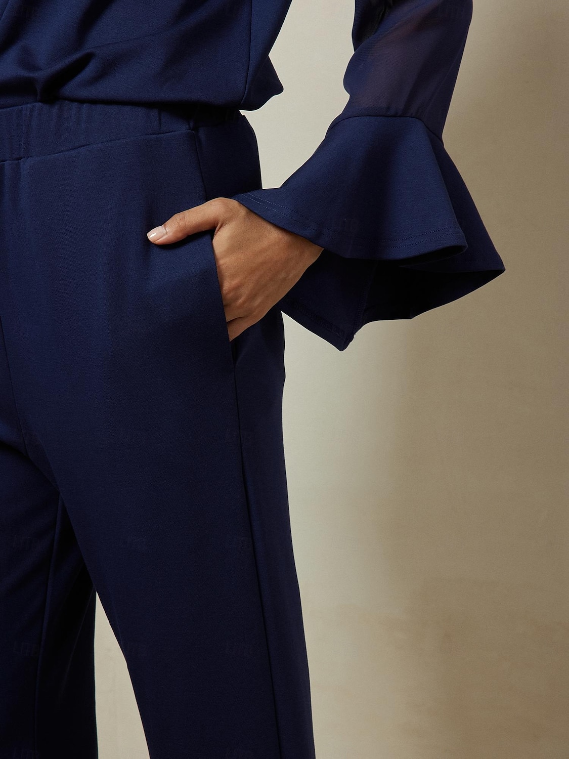 Femmes Longueur complète Coton Élastique Élégant Mariage Décontracté Quotidien bleu marine Printemps & Automne XS S M de 2025 ? $64.99 –P6