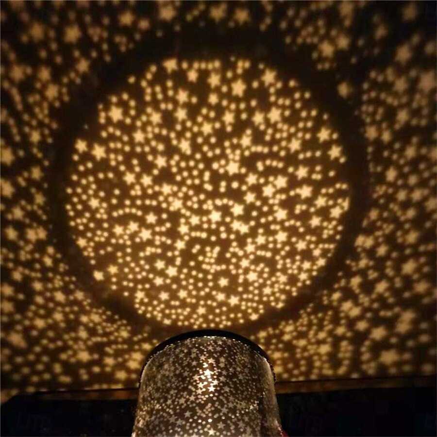 stjernehimmel projeksjonslampe led fargerik nattlys atmosfære romantisk kreativ gave knapp type tørr batteri type batteri levering inkluderer ikke 2025 - $16.99 –P11