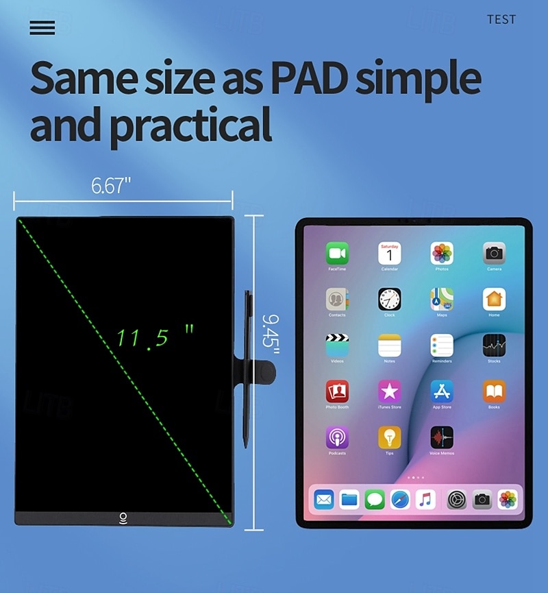 11.5 Inch Business Style Full Screen Clear Handwriting Writing Tablet Memo Pad Protective Case For Meeting Office Gifts 2025 - $39.99 –P10