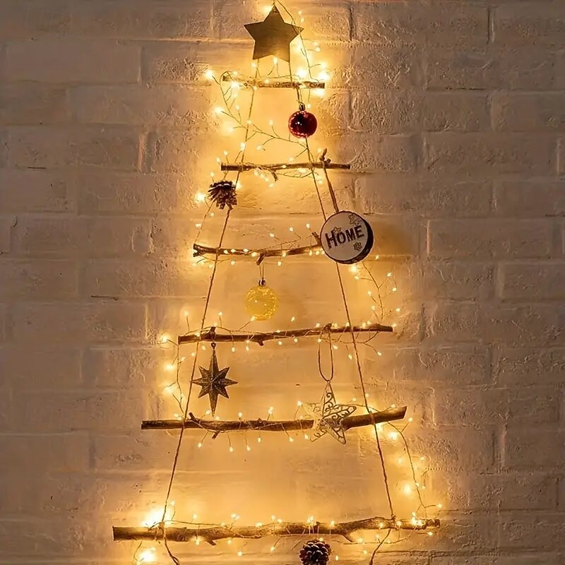 Cadena de luces LED con forma de petardo, 31 V CC, 9 m/6 m, 300/200 LED, IP65, resistente al agua, para exteriores, decoración de fiestas navideñas, iluminación colorida, 1 unidad 2025 - $28.99 –P7