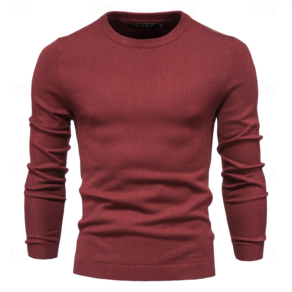 New Winter Thickness Pullover Men O-neck Solid Color Long Sleeve Warm Slim Sweaters Men Men's Sweater Pull Male Clothing 2025 - $26.99 –P11