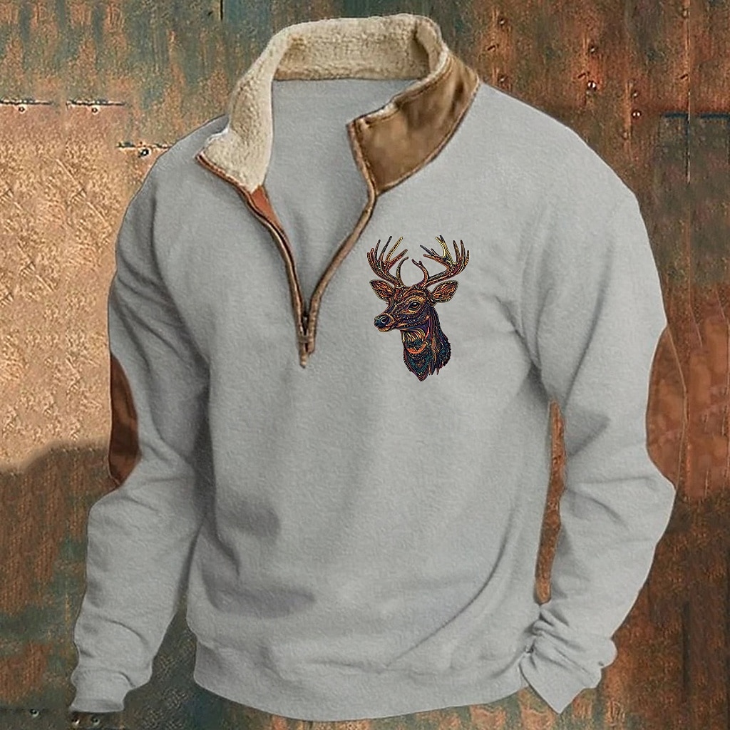 Per uomo Felpa Felpa con cerniera a un quarto Nero Blu marino Cachi Grigio mezza cerniera Liscio Sportivo Giornaliero Per eventi Streetwear Fantastico Retrò Inverno Primavera & Autunno Abbigliamento del 2025 a $30.99 –P5