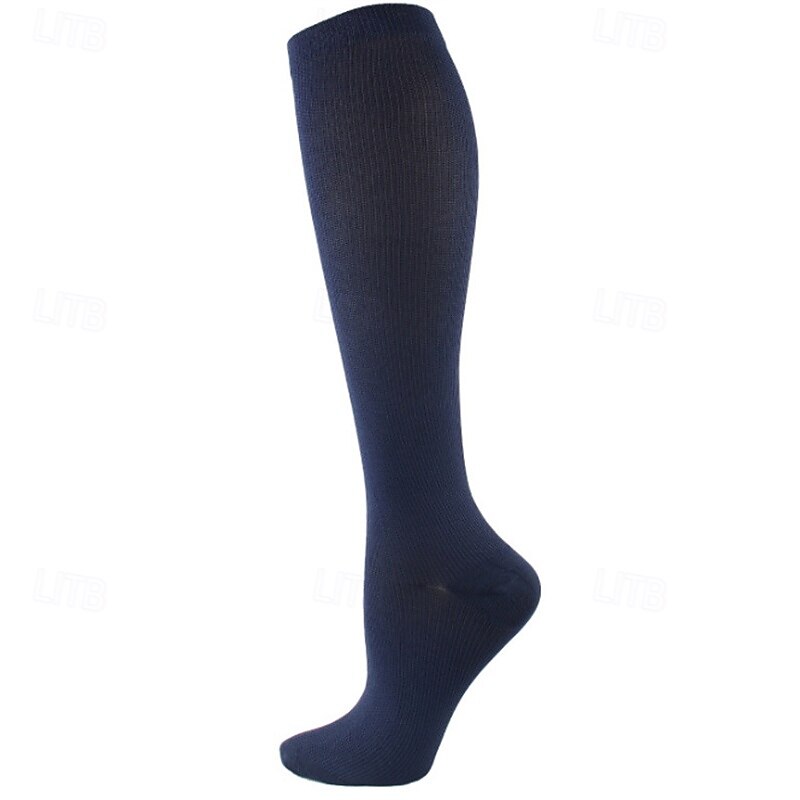 5 perechi Bărbați Șosete de compresie Șosete de Drumeție În aer liber Respirabil Απαλό Elastic Comfortabil Șosete Sosete de compresie Culoare solidă Poliester Negru Alb Bleumarin pentru Vânătoare 2025 - $10.49 –P5