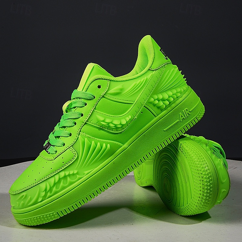 Men's Neon Green Athletic Sneakers – Lightweight Design, Bold Style for Running, Sports, and Casual Wear 2025 - $54.99 –P3