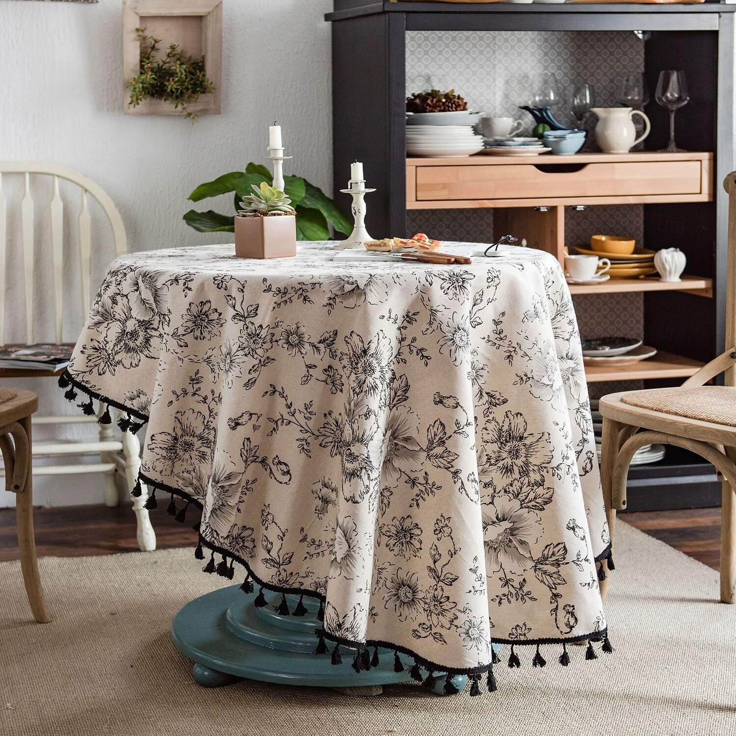 tovaglie rotonde eleganti e resistenti tovaglie perfette per tavoli da pranzo e da cucina ideali per l'uso quotidiano o per occasioni speciali del 2025 a $19.49 –P6