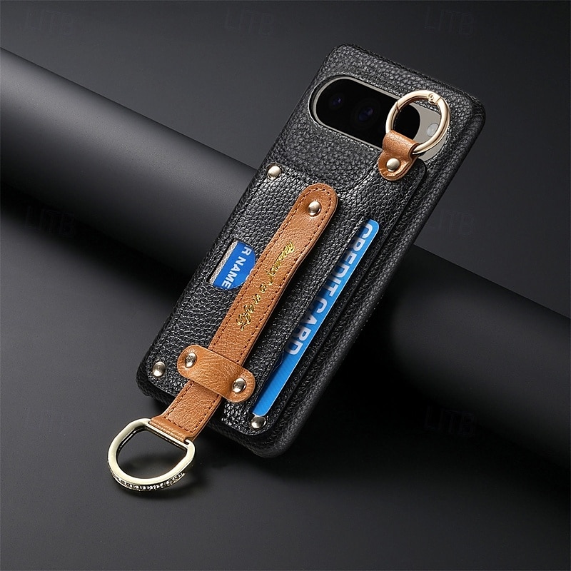 telefon fodral Till Pixel 9 Pro XL Pixel 8 Pro Pixel 8 Pixel 9 Pixel 7 Pixel 7 Pro Pixel 6 Pixel 6 Pro Skal med stativ med handledsrem Kortplats Kontor / företag TPU PU läder 2025 - $18.99 –P16